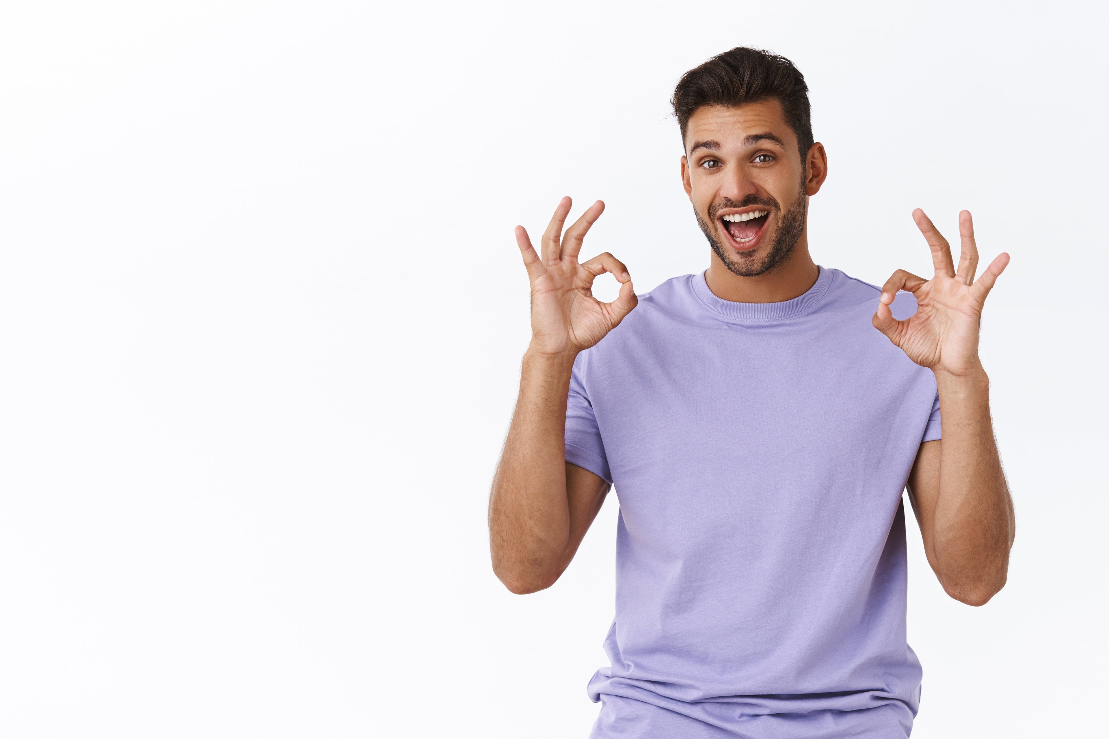Healthy happy man